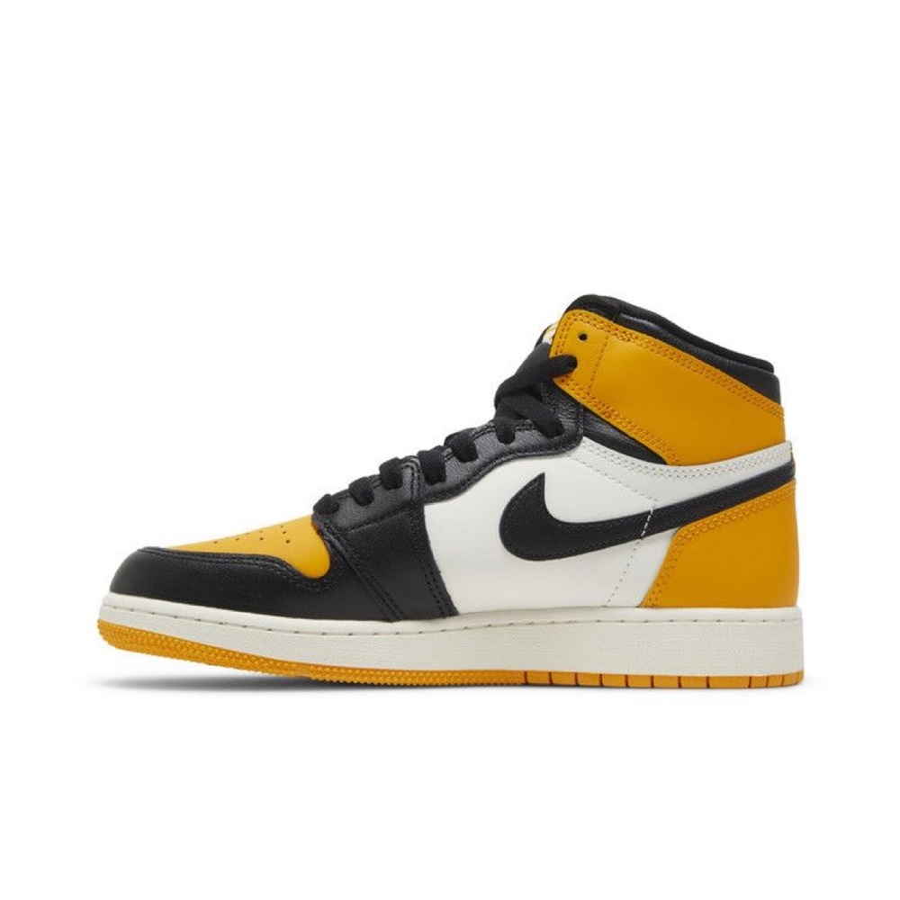Nike Black and Yellow High-Top Sneakers
